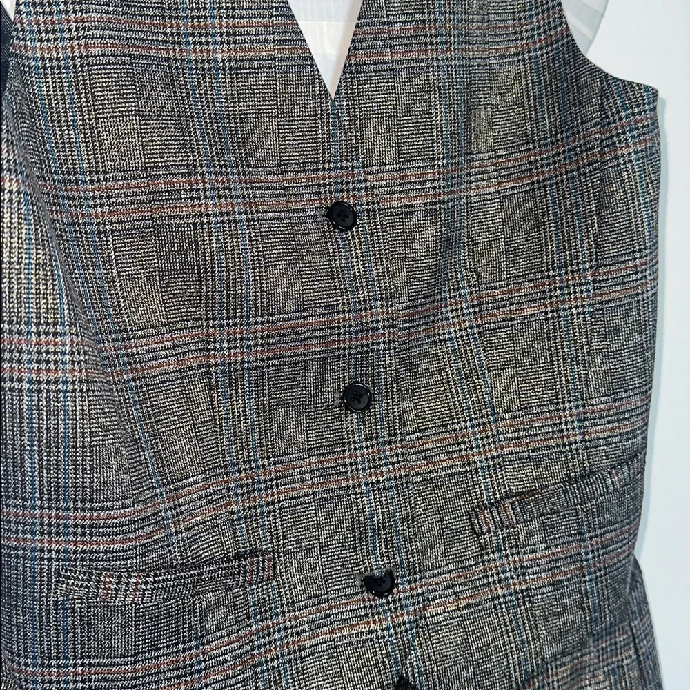 Jason Wu Metallic Plaid Vest & Pants Set - Picture 5 of 13